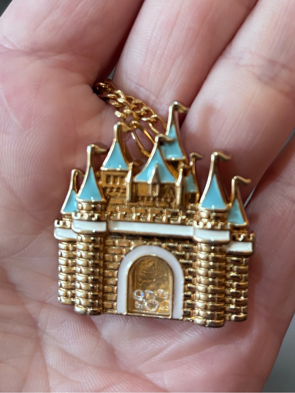 Disney’s Couture Kingdom vintage Cinderellas Castle necklace